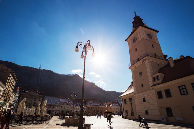 Veduta della piazza principale del Brasov