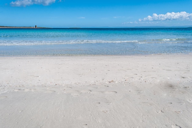 Veduta della spiaggia sarda di Stintino