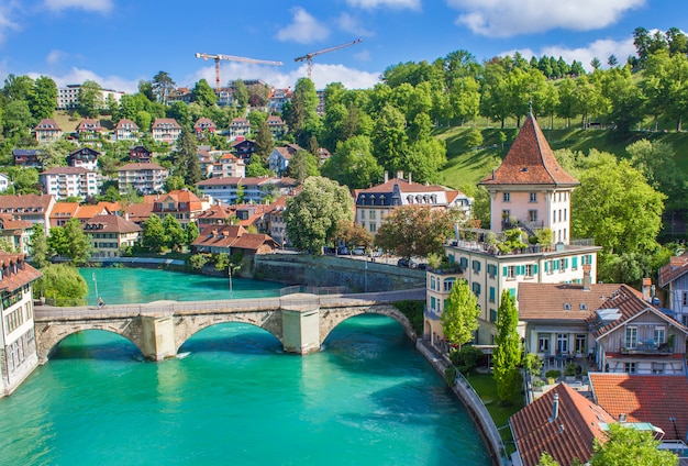 Veduta di Berna. Vista sul fiume Aare