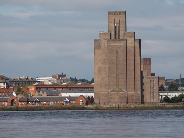 Veduta di Birkenhead a Liverpool