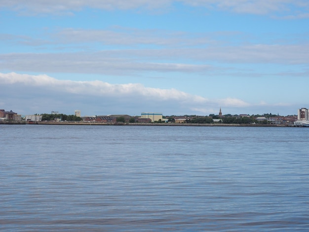 Veduta di Birkenhead a Liverpool