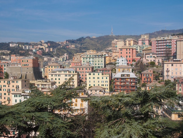 Veduta di Genova Italia