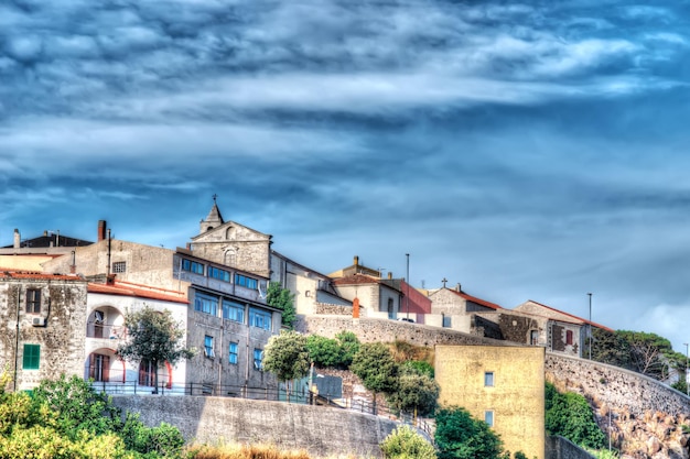 Veduta di Osilo in hdr