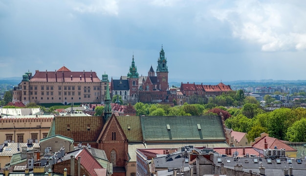 Veduta di un castello di Wawel a Cracovia, Polonia.