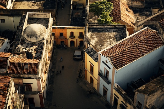 Vedute aeree dei paesaggi urbani