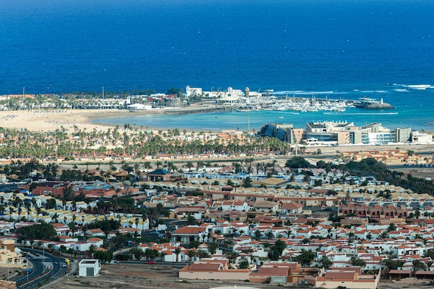 vedute di caleta de fuste dall'aria