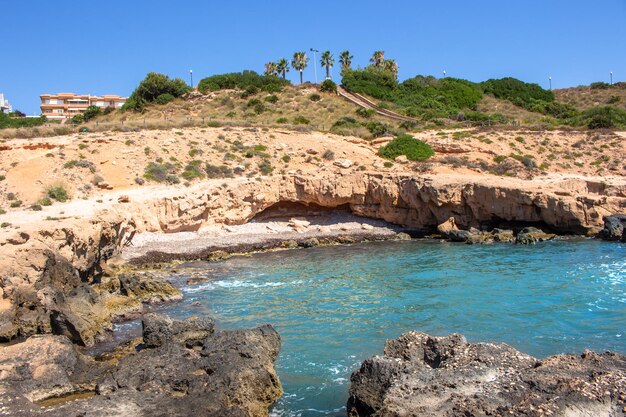 Vega Baja del Segura - Orihuela Costa -Paisajes junto al mar entre Cabo Roig y Campoamor Agua Marina