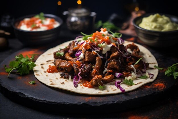 Vegan BBQ Pulled Mushroom Tacos con salata di coleslaw piccante