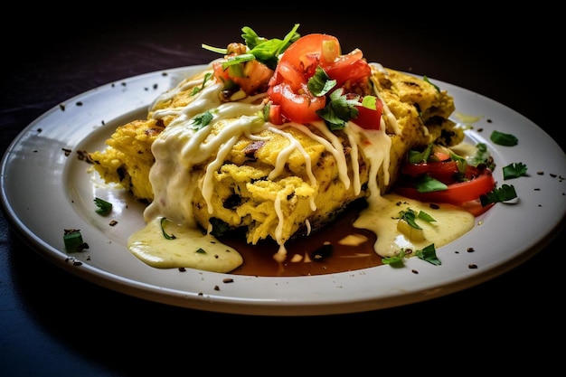 Vegano Tofu Scramble colazione Enchiladas