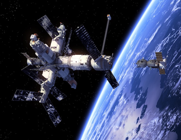 Veicolo spaziale quot Soyuz quot E la stazione spaziale
