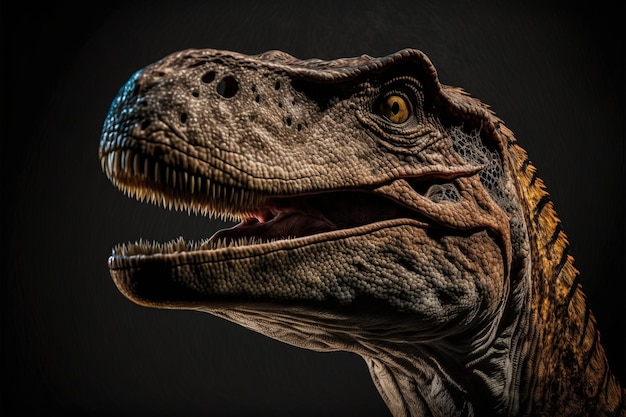 Velociraptor dinosauro antico dinosauro carnivoro animale estinto IA generativa