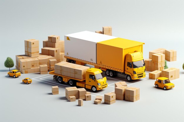 Velocità elevata del trasporto stradale di camion a semirimorchio per il trasporto logistico di merci