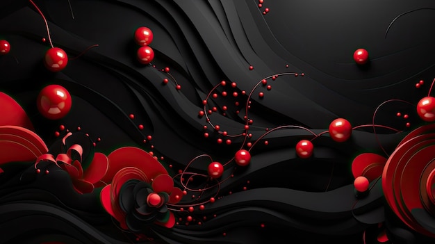 Venerdì nero Sfondo regalo nero e rosso