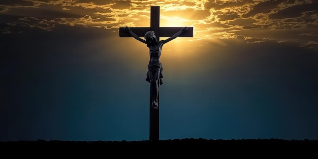 Venerdì Santo Gesù Cristo sulla crocifissione un commovente simbolo di sacrificio redenzione e la profonda narrazione cristiana