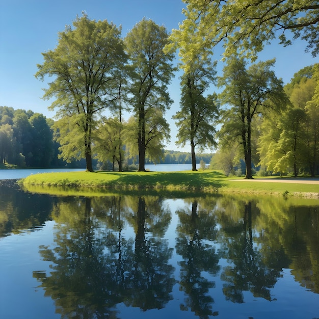 Vengono generati splendidi scenari naturali, laghi di montagna e sfondi di isole e foreste