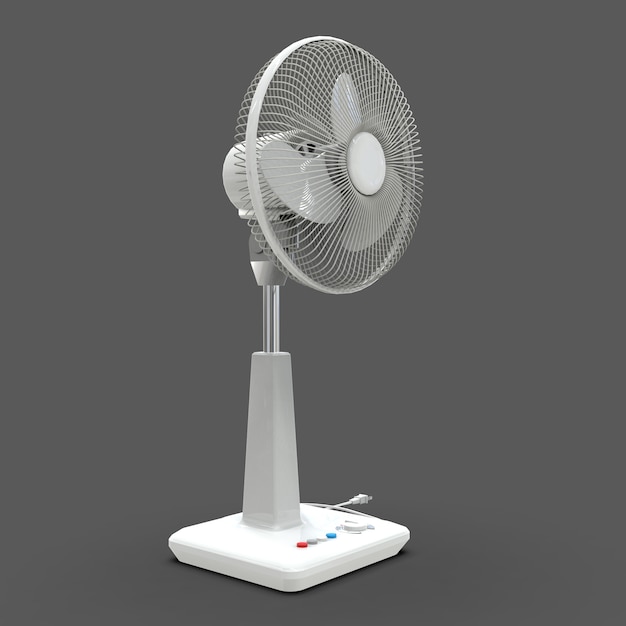 Ventilatore elettrico bianco