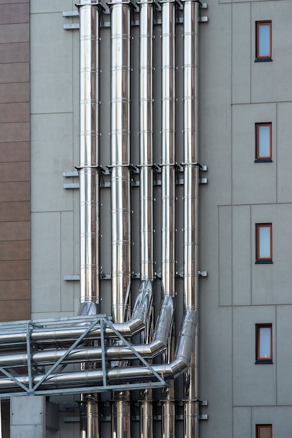 Ventilazione sulla parete per rimuovere l'aria calda sulla parete dell'edificio