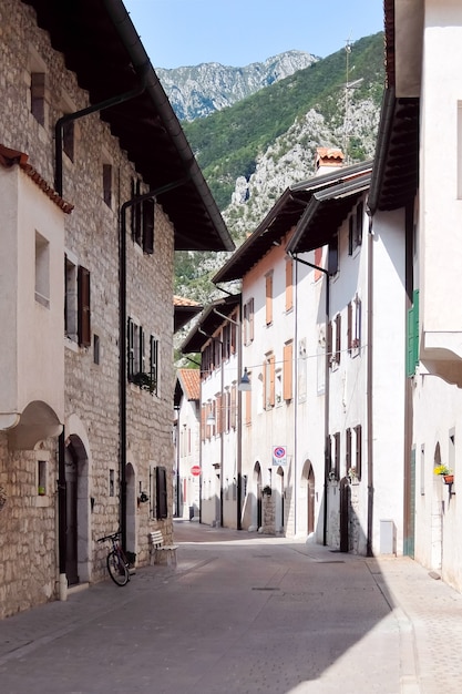 Venzone Italia Strade del centro storico di Venzone situato nella regione storica del Friuli