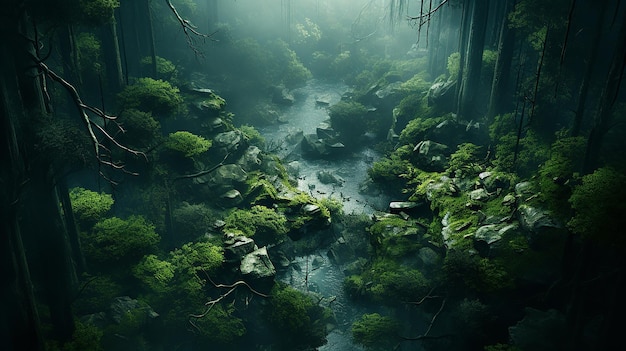 Verdant Canopy Cinematic Forest Aerial