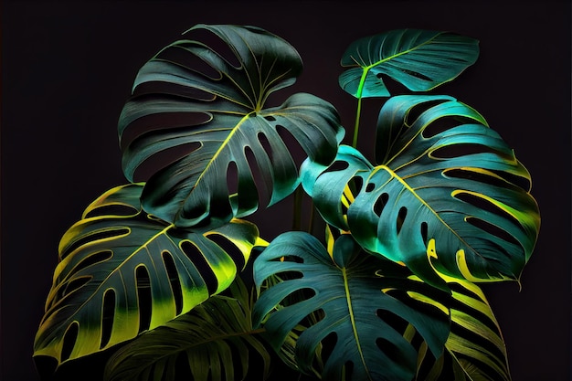 Verde di foglie tropicali