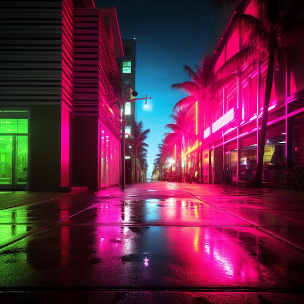 Verde neon contro rosa caldo di alta qualità ultra hd 8k hdr