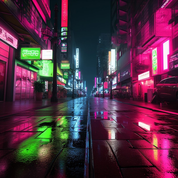 Verde neon contro rosa caldo di alta qualità ultra hd 8k hdr