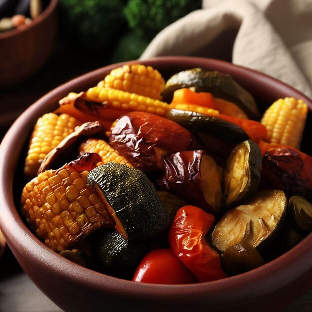 Verdure al forno in ciotola