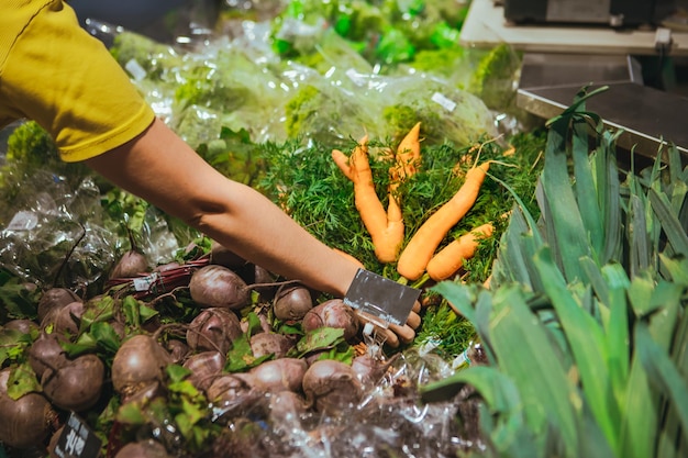 Verdure al mercato del negozio