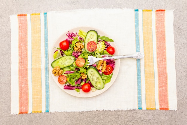 Verdure fresche, ingredienti alimentari dietetici sani