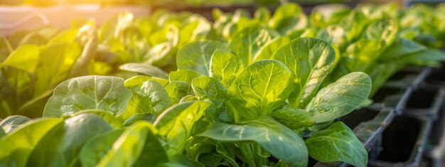 Verdure produzione e coltivazione di spinaci imprenditoria verde raccolta