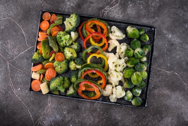 Verdure surgelate diverse Conservazione degli alimenti