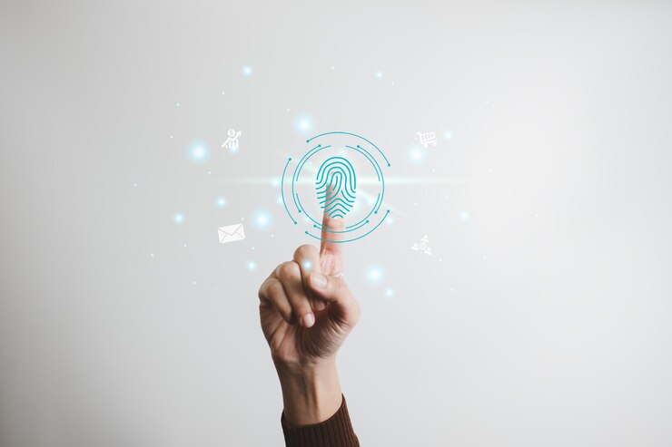 Verification of information with finger print Internet