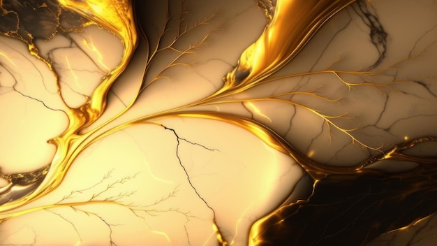 Vernici 3D dorate che formano intricati motivi dorati. Texture ricca e squisita