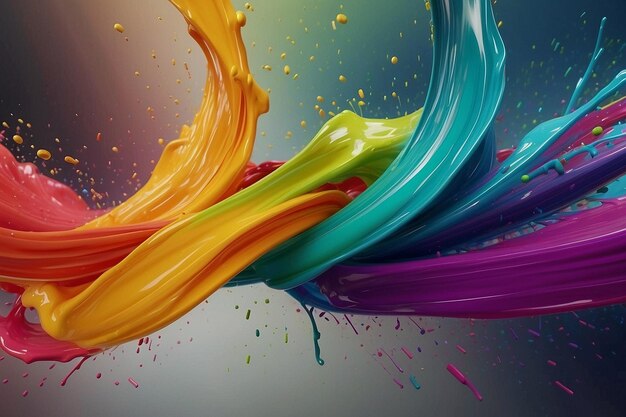 verniciatura a colori liquidi sullo sfondo in movimento