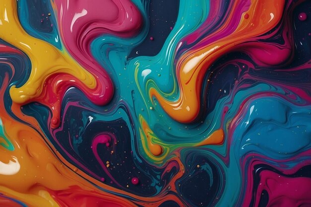 verniciatura a colori liquidi sullo sfondo in movimento