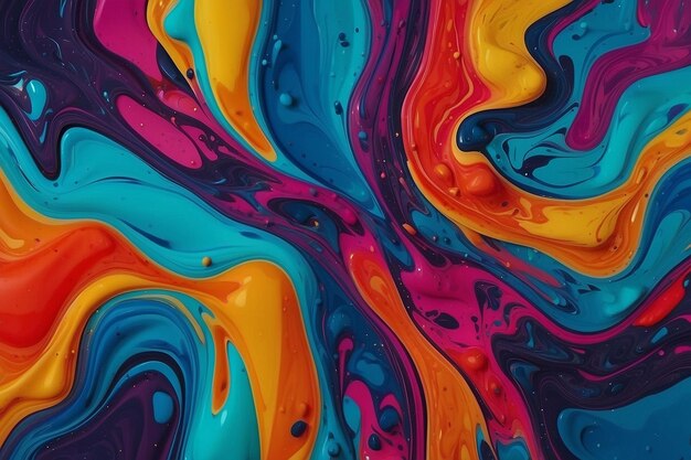 verniciatura a colori liquidi sullo sfondo in movimento