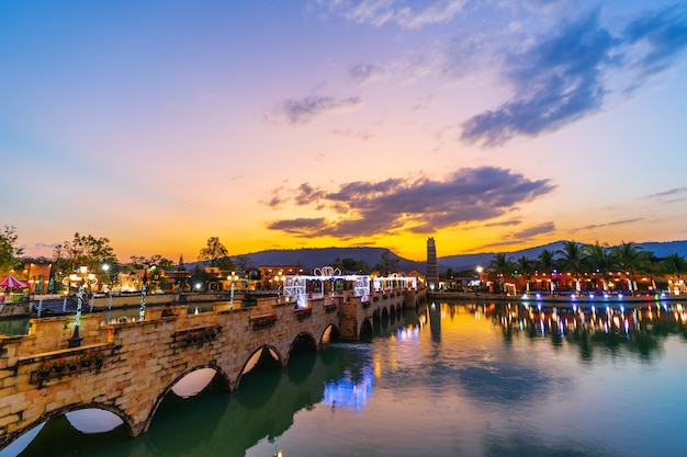 Verona a Tublan, centro commerciale stile dell&#39;Italia in Prachin Buri, Tailandia