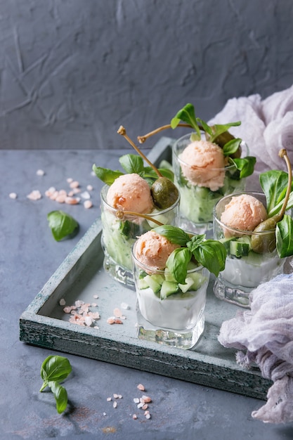 Verrine con patè di salmone