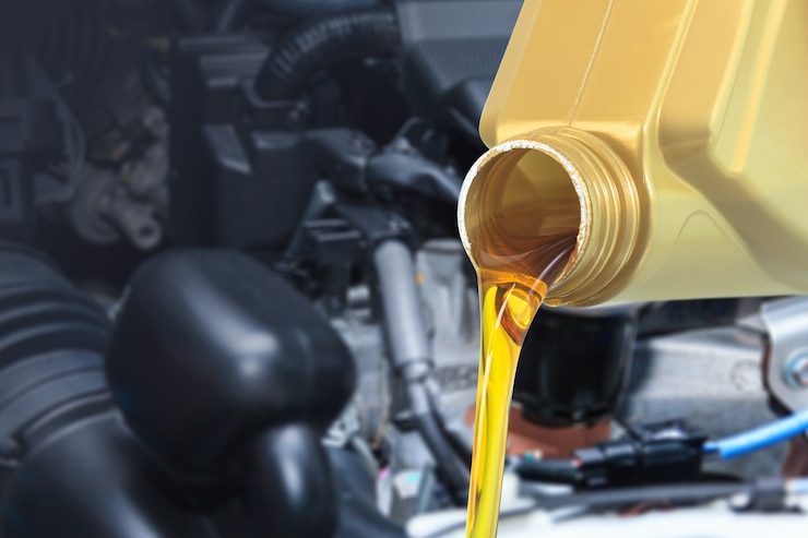 Foto versamento di olio motore