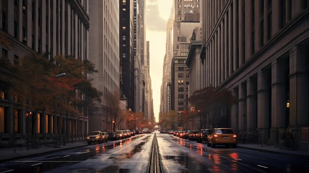 Verticale della 5th Avenue di New York City