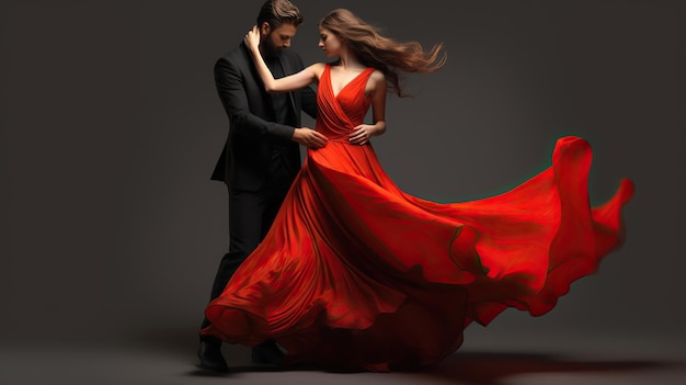 vestito rosso sfondo d'amore salsa danza latina danza bachata musica amore illustrazione danza da sala da ballo