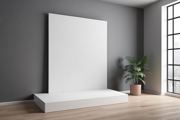 Vetrina minimalista con spazio vuoto Progettazione per la presentazione del prodotto in stile moderno trendy rendering 3d