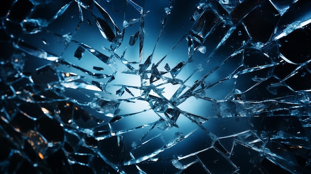 vetro rotto di finestra rotto in crepe sfondo astratto