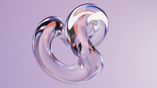 Vetro viola astratto con un riflesso