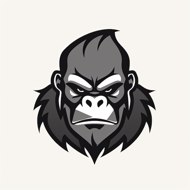 Vettore del logo della mascotte del gorilla