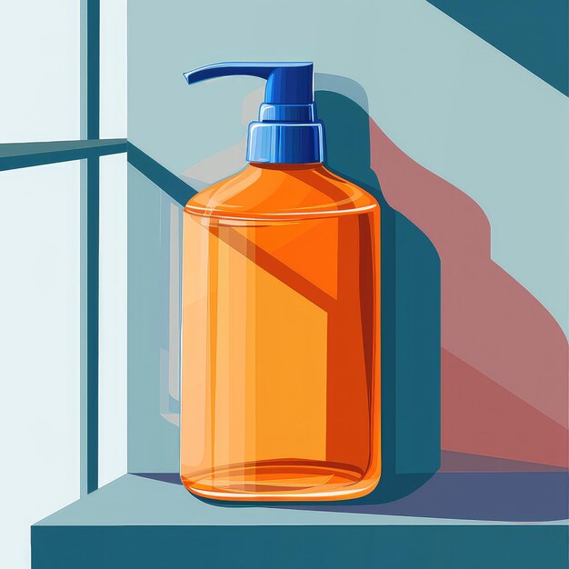 Vettore di bottiglie di shampoo eleganti per la cura dei capelli Luxe