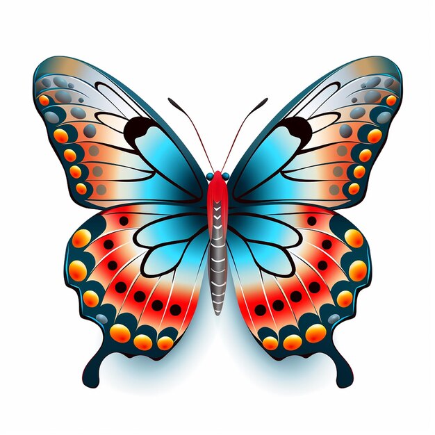 Vettore più grande farfalla del mondo farfalla di colore arancione coda di rondine nera orientale