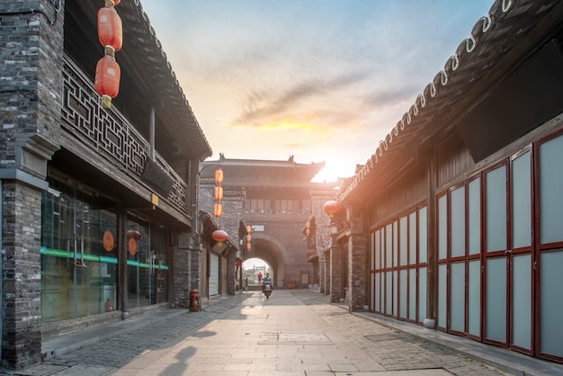 Via della città antica di Yangzhou, Cina