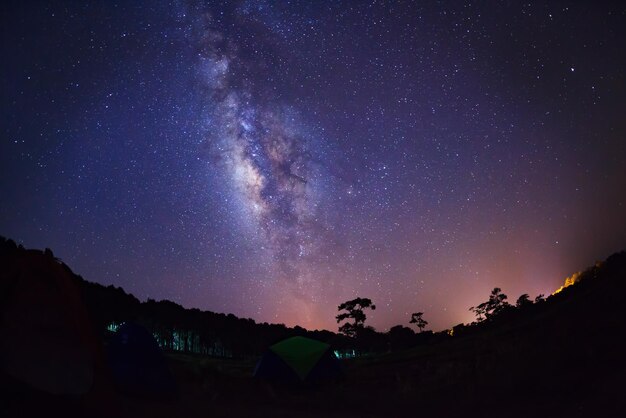 Via Lattea Fotografia a lunga esposizione con grana