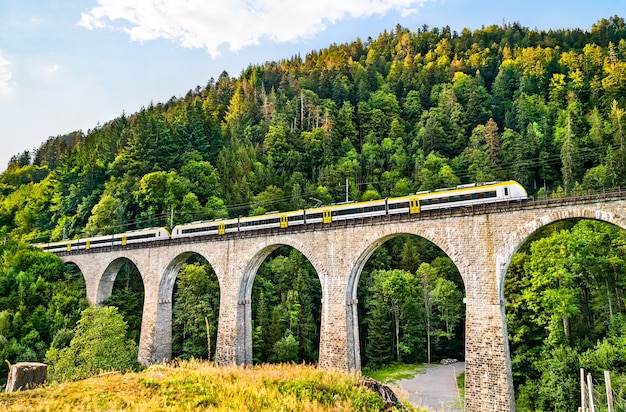 Viadotto ferroviario Ravenna Bridge nella Foresta Nera in Germania